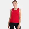Le Coq Sportif Tenis Camiseta Sin Mangas Mujer Tenis - Rojo-Mujer Tenis | Tenis