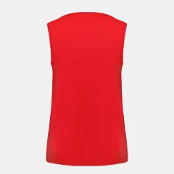 Le Coq Sportif Tenis Camiseta Sin Mangas Mujer Tenis - Rojo-Mujer Tenis | Tenis