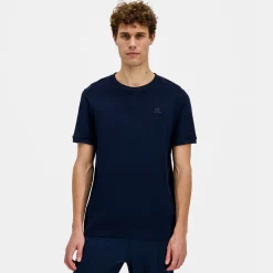 Le Coq Sportif Ton sur ton Camiseta Hombre Ton sur ton - Azul-Hombre Camisetas Y Tops