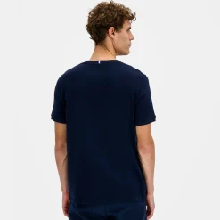Le Coq Sportif Ton sur ton Camiseta Hombre Ton sur ton - Azul-Hombre Camisetas Y Tops