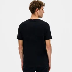 Le Coq Sportif Ton sur ton Camiseta Hombre Ton sur ton - Negro-Hombre Camisetas Y Tops