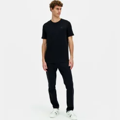 Le Coq Sportif Ton sur ton Camiseta Hombre Ton sur ton - Negro-Hombre Camisetas Y Tops