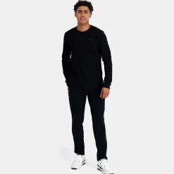 Le Coq Sportif Ton sur ton Pantalón Hombre Ton sur ton - Negro-Hombre Pantalones