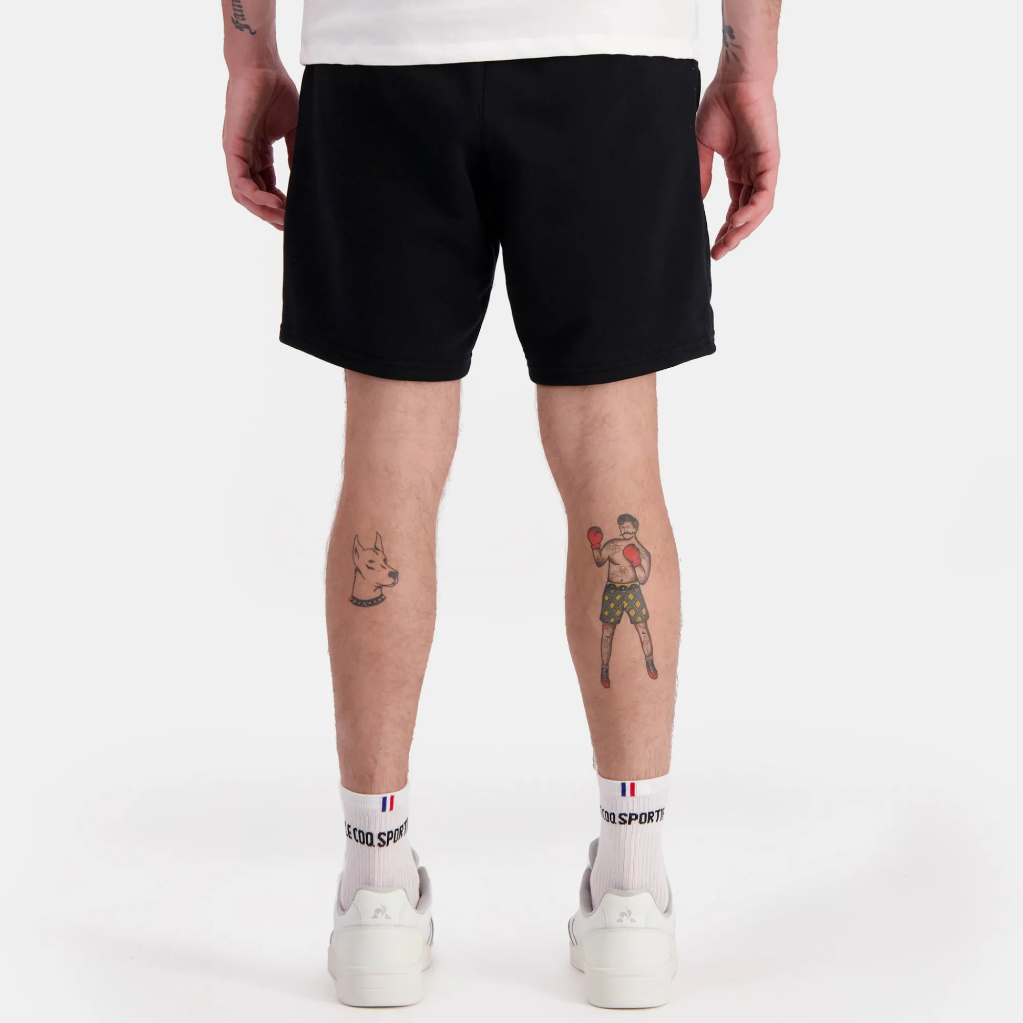 Le Coq Sportif Ton sur ton Pantalones Cortos Hombre Ton sur ton - Negro-Hombre Shorts