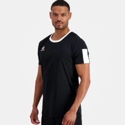 Le Coq Sportif Training Camiseta Hombre Training - Negro-Hombre Entrenamiento Y Gimnasio | Running