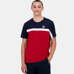 Le Coq Sportif Tricolore Camiseta Hombre TRICOLOR-Hombre Camisetas Y Tops