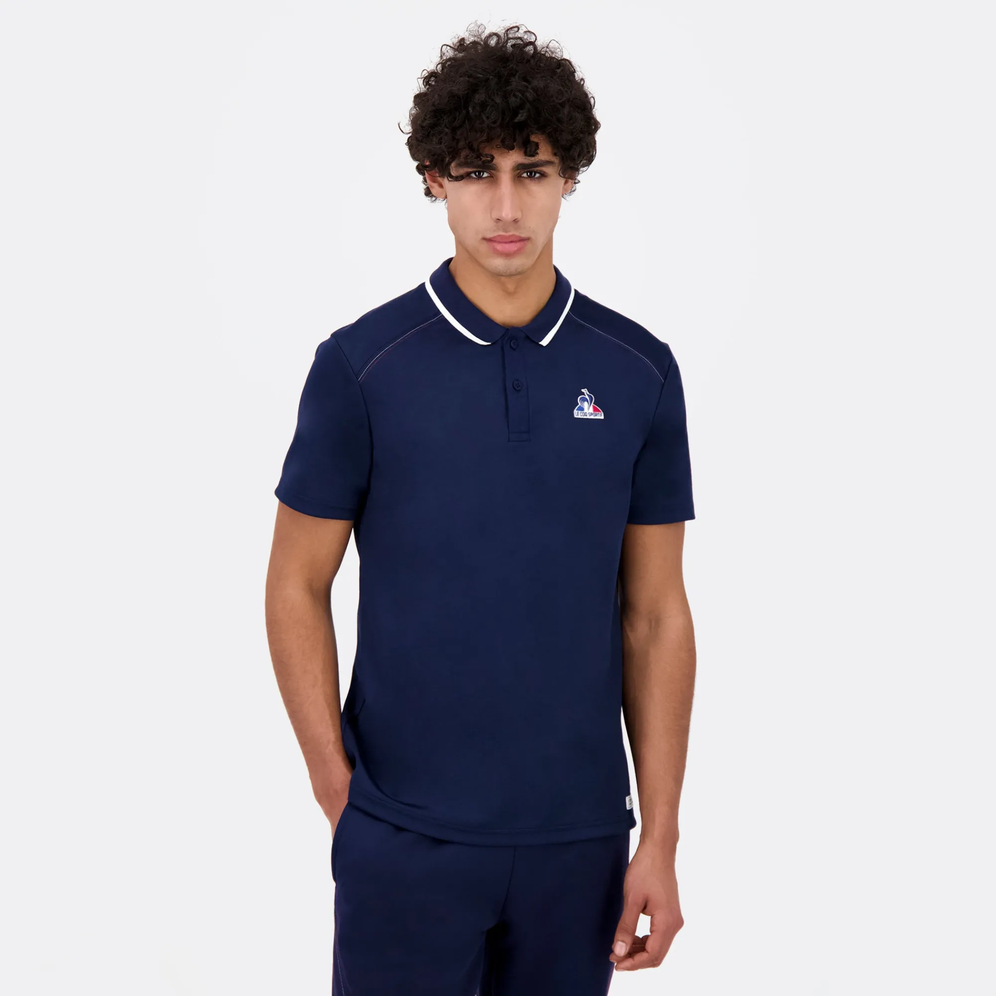Le Coq Sportif Tricolore Polo TRICOLOR para hombre-Hombre Polos