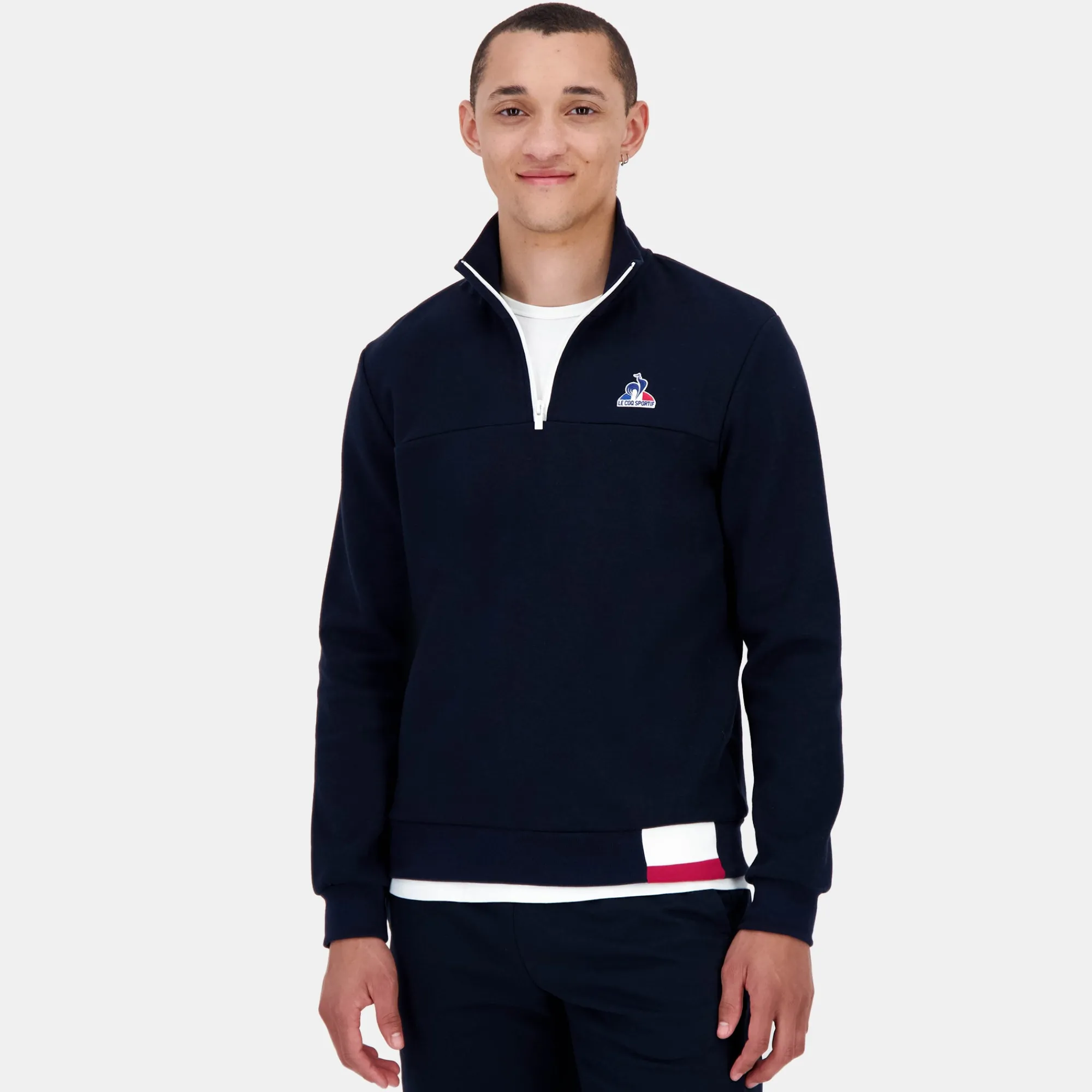 Le Coq Sportif Tricolore Sudadera con capucha TRICOLOR para hombre-Hombre Sudaderas