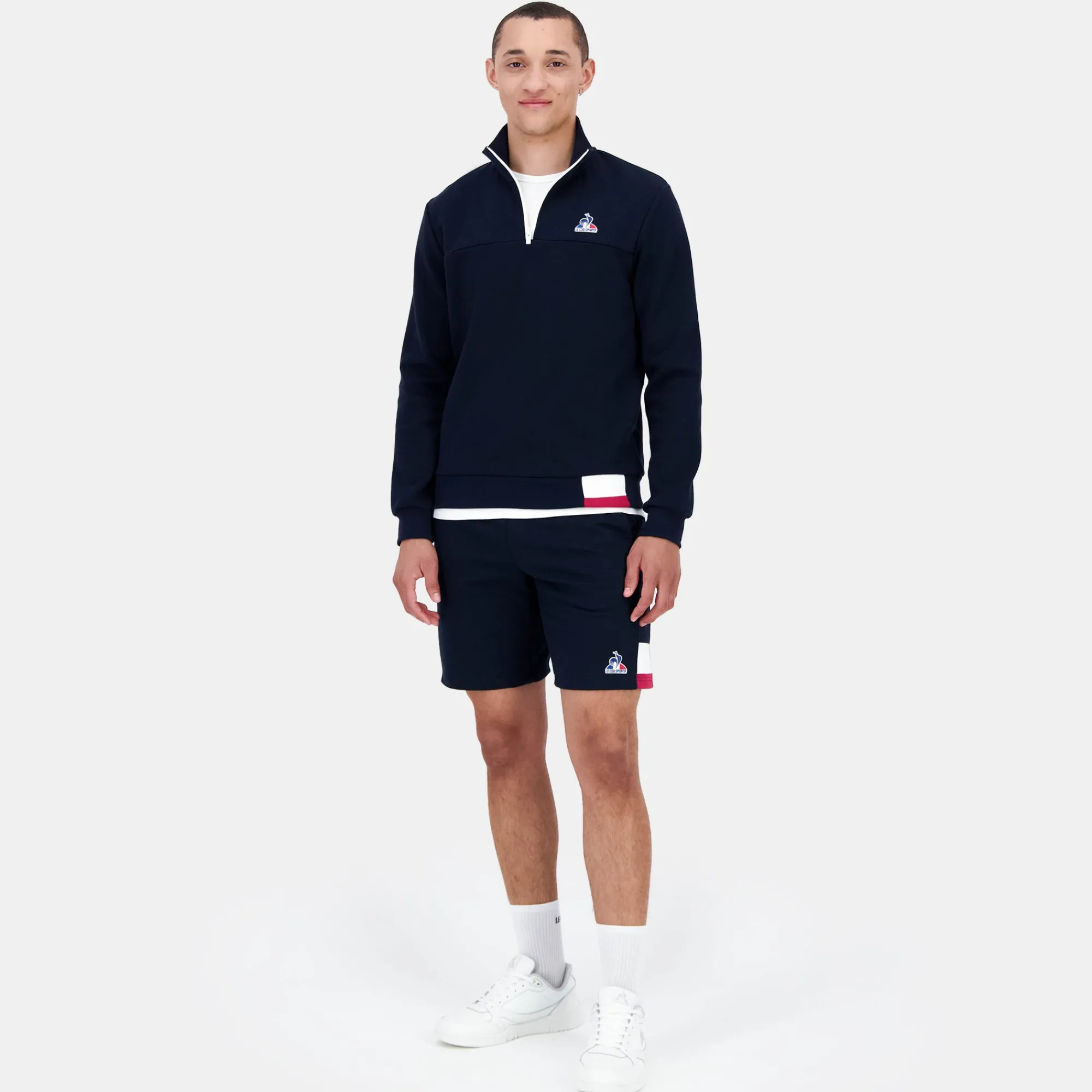 Le Coq Sportif Tricolore Sudadera con capucha TRICOLOR para hombre-Hombre Sudaderas