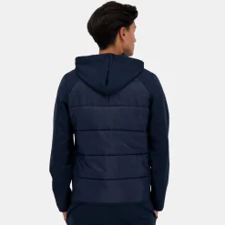 Le Coq Sportif Tricolore Sudadera de hombre TRICOLOR con cremallera y capucha-Hombre Chaquetas | Sudaderas Con Capucha