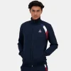 Le Coq Sportif Tricolore Sudadera hombre TRICOLOR con cremallera-Hombre Sudaderas